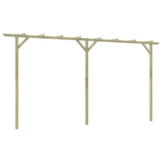 Grande Pergola Jardin Bois Pin Imprégné Entrée 3 Poteaux 410cm - ComfortXL Outdoor Living - Image 7