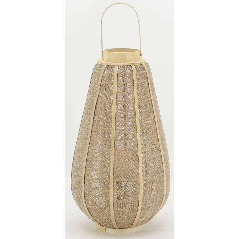 Aubry Gaspard - Lanterne bois et jute naturel H 55 - Image 3