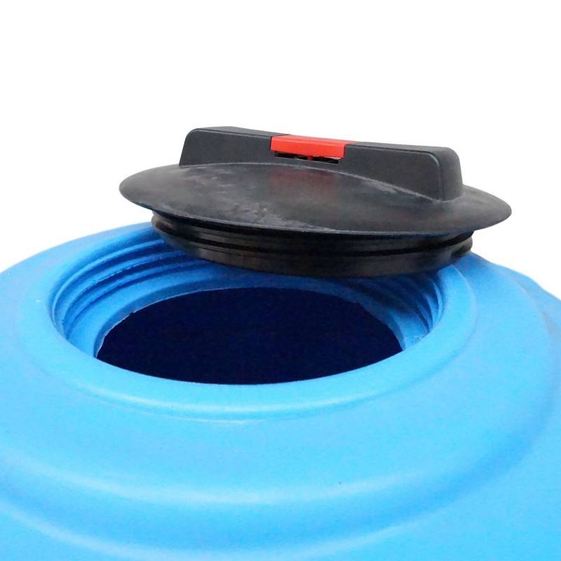 Cuve récupérateur eau de pluie 1000 litres - Cuve polyéthylène aérienne bleue - Vertical - Image 2