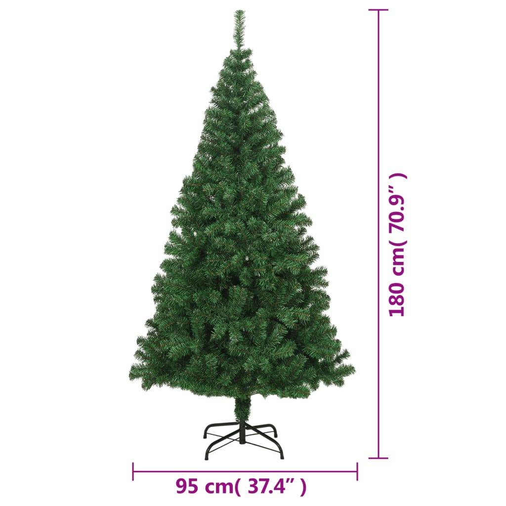 Vidaxl - Arbre de Noël artificiel avec branches épaisses vert 180 cm PVC vidaXL 321035 - Image 3