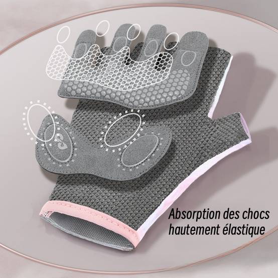 Lytech - Gants de Sport Femme Rose Sakura Taille M - Protection Palmaire Renforcée - Conception Respirante pour Fitness - Lytech - Image 2