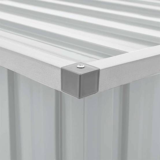 Vidaxl - Boîtes de rangement Acier galvanisé 129 x 67 x 65 cm Gris vidaXL 46262 - Image 10