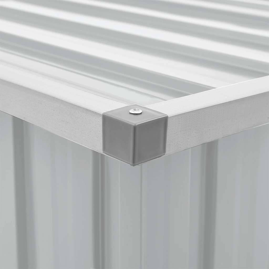 Vidaxl - Boîtes de rangement Acier galvanisé 129 x 67 x 65 cm Gris vidaXL 46262 - Image 10