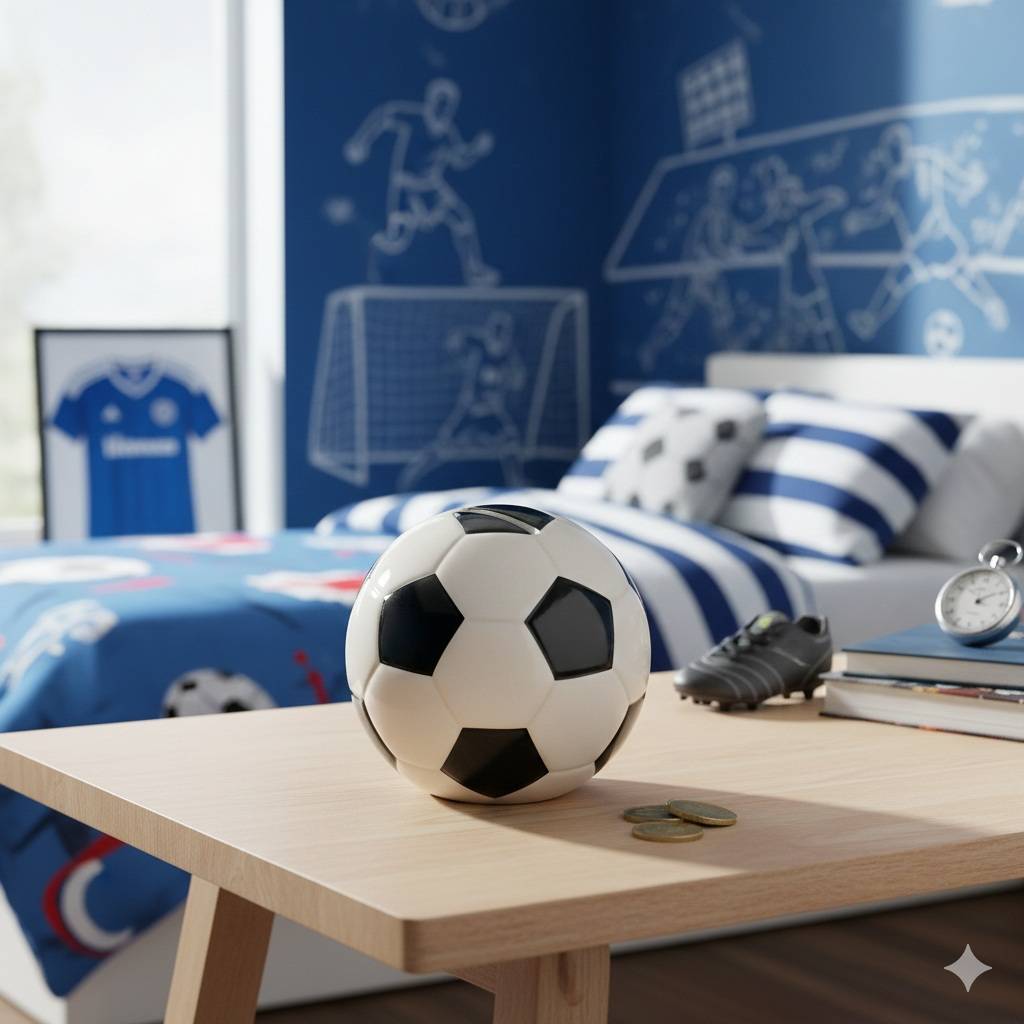 Tirelire en céramique ballon de foot - Image 2