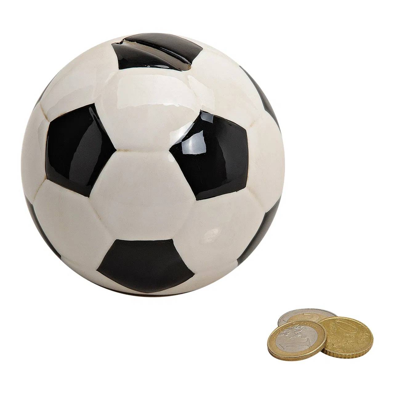 Tirelire en céramique ballon de foot - Image 1