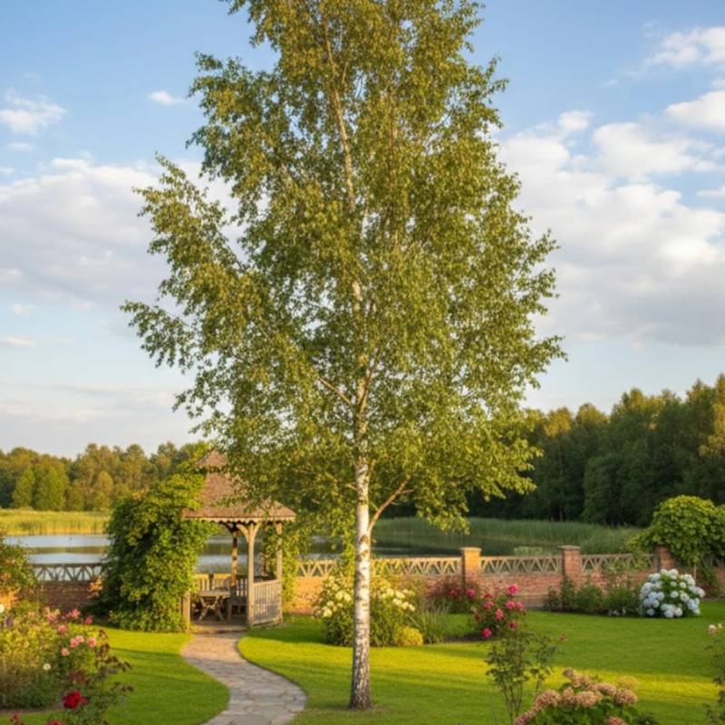 Bouleau verruqueux, Bouleau pleureur, Betula - Pot de 7,5L - 80/100 cm - Image 2