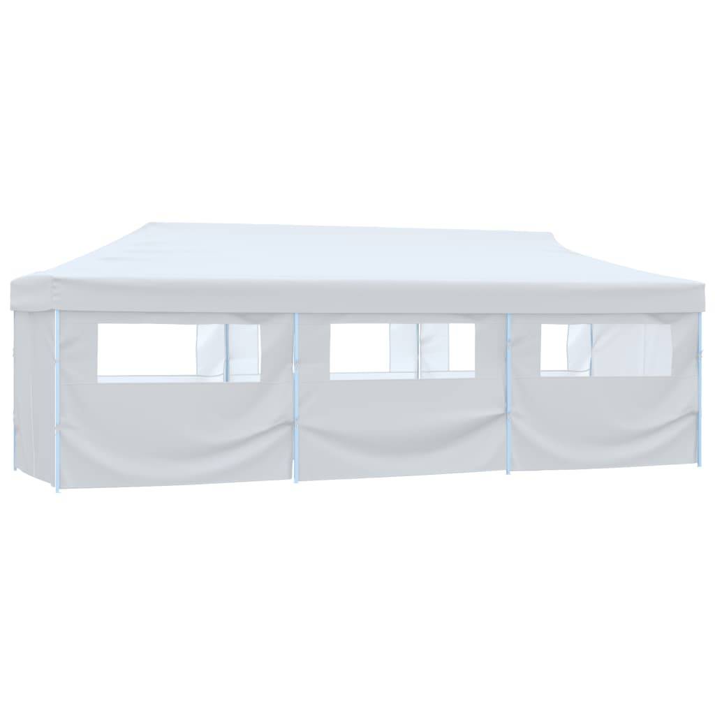 Vidaxl - Tente de réception escamotable avec 8 parois 3 x 9 m Blanc vidaXL 48874 - Image 1