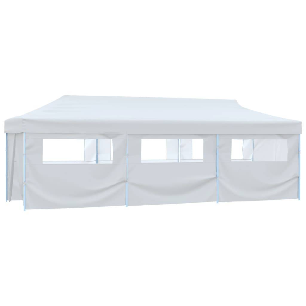 Vidaxl - Tente de réception escamotable avec 8 parois 3 x 9 m Blanc vidaXL 48874 - Image 2