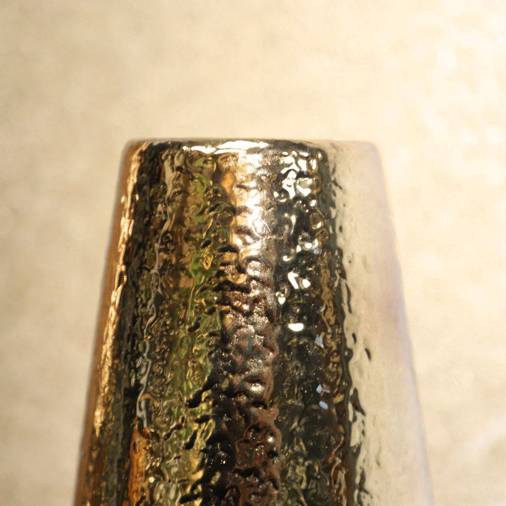 Vase en céramique doré 14 x 38 cm Chemin de campagne - Image 5