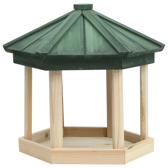 Vidaxl - Mangeoire À Oiseaux Octogone Bois De Sapin 33X30 Cm - vidaXL - Image 1