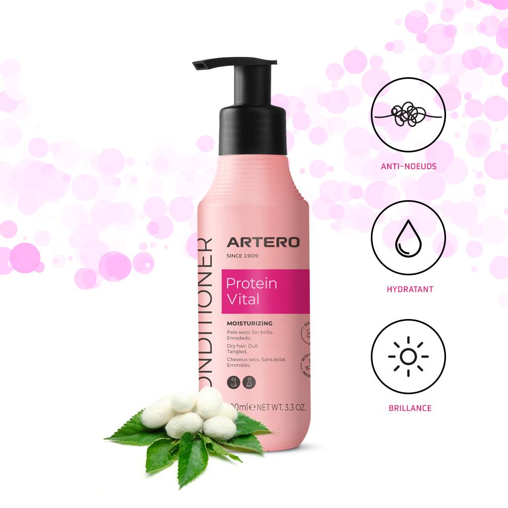 Artero Protein Vital 100Ml. Après-shampoing pour chiens et chats effet hydratant et nourrissant sur les poils et la peau. - Image 2