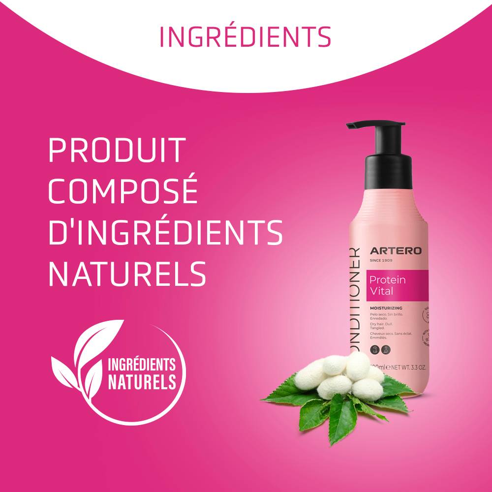 Artero Protein Vital 100Ml. Après-shampoing pour chiens et chats effet hydratant et nourrissant sur les poils et la peau. - Image 5
