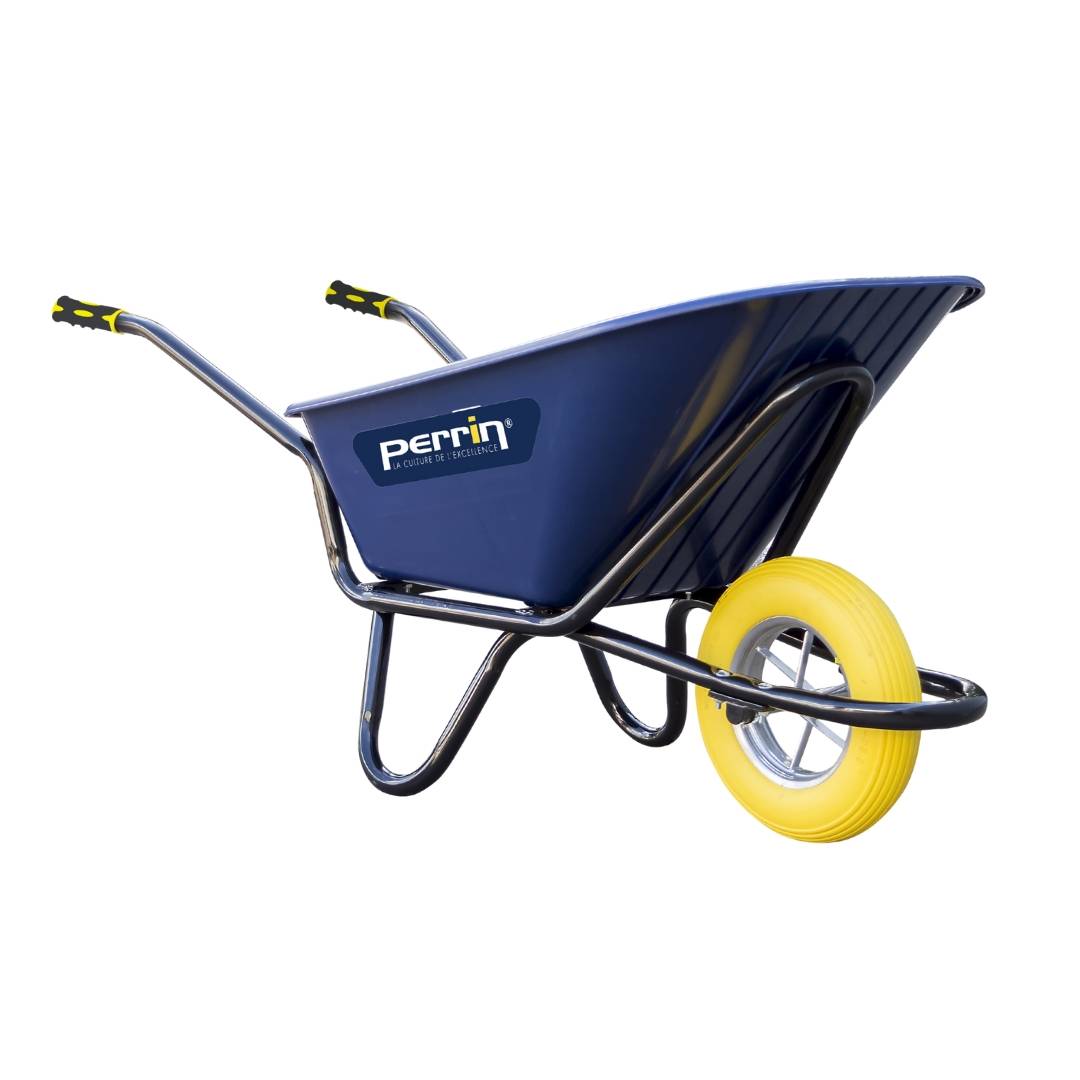 Outils Perrin - Brouette 120 L roue increvable – charge 320 kg PEHD renforcé