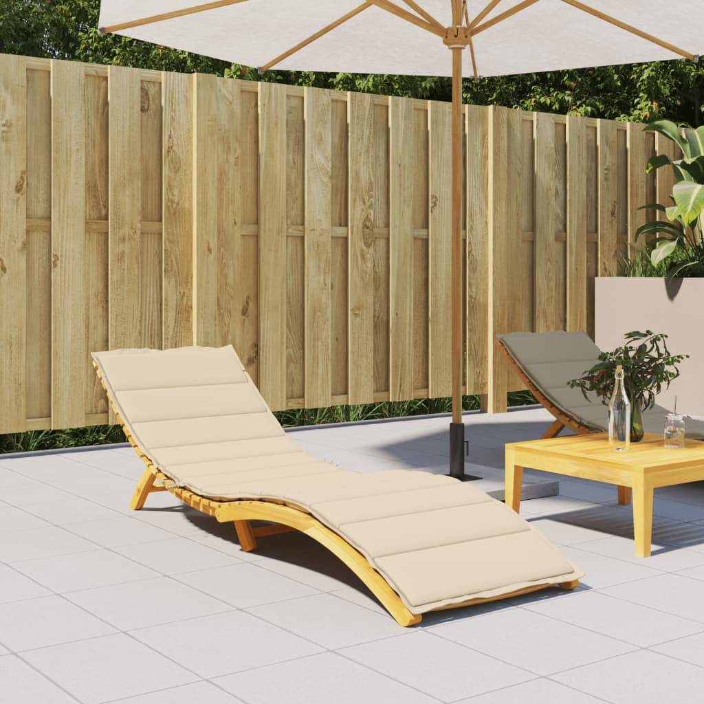 PANGIVO - Coussin de chaise longue tissu oxford beige 200 x 50 x 3 cm - PANGIVO - Image 1