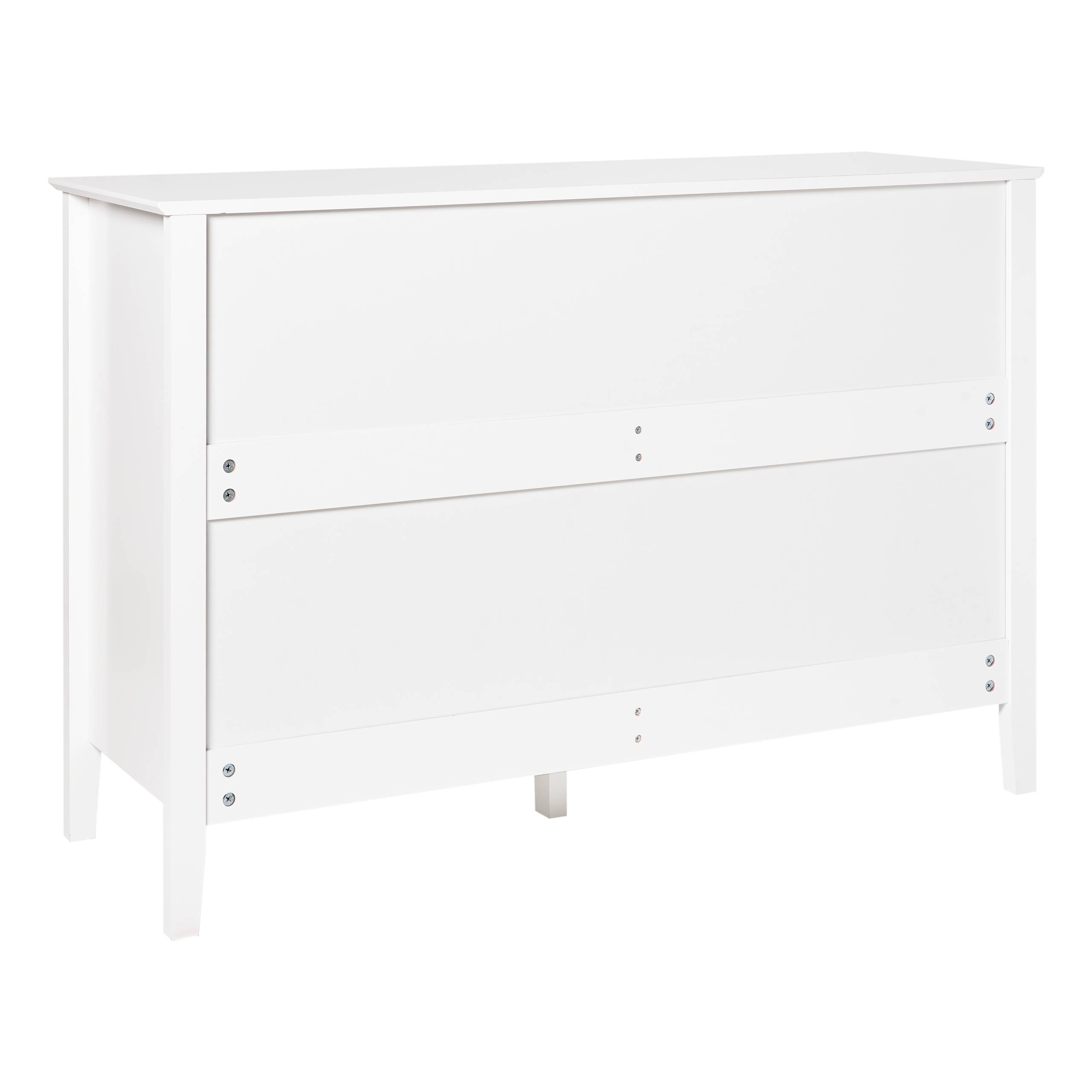 Beliani - Commode MDF Blanc ASSISI - 120x40x80- Beliani - Image 5