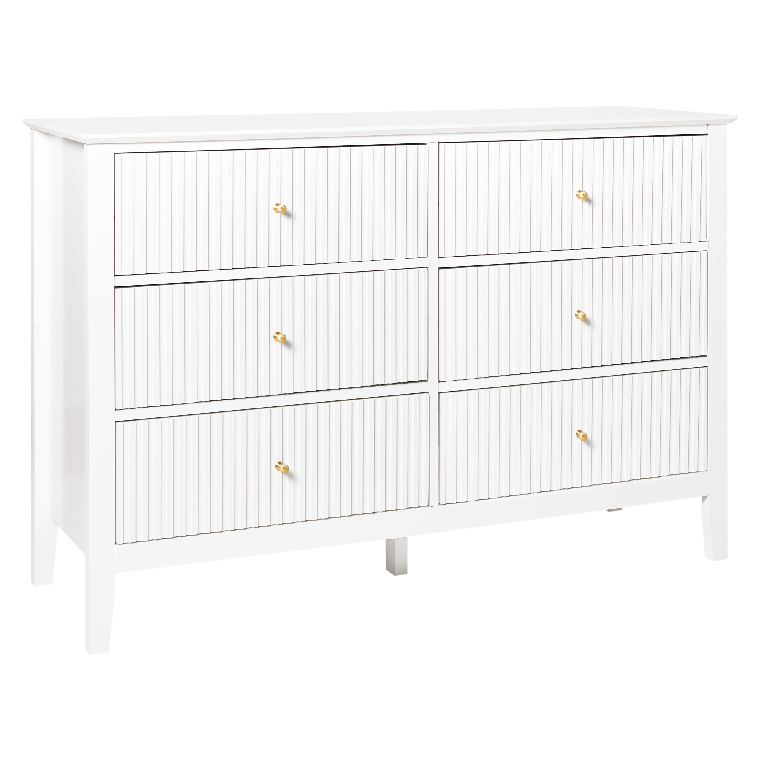 Beliani - Commode MDF Blanc ASSISI - 120x40x80- Beliani - Image 2