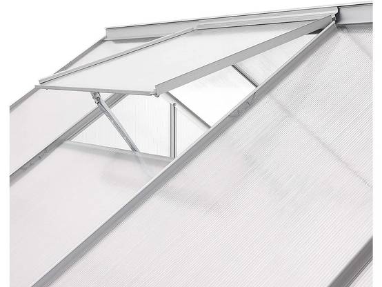 Serre Jardin Polycarbonate 310 X 190 X 195 Cm "basilic" - 5,89 M² - Gris -habitat Et Jardin - Image 3