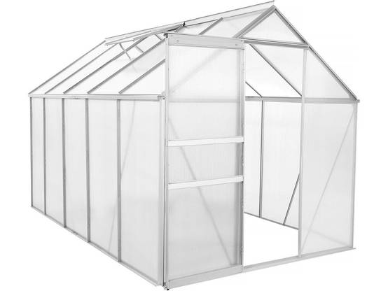 Serre Jardin Polycarbonate 310 X 190 X 195 Cm "basilic" - 5,89 M² - Gris -habitat Et Jardin - Image 1