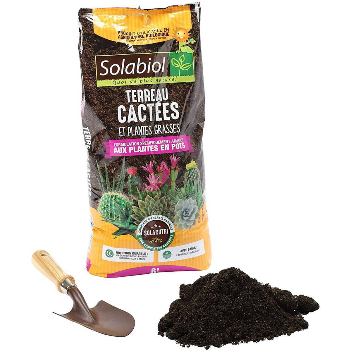 Solabiol - Terreau Cactées et plantes grasses 6L SOLABIOL - Image 3