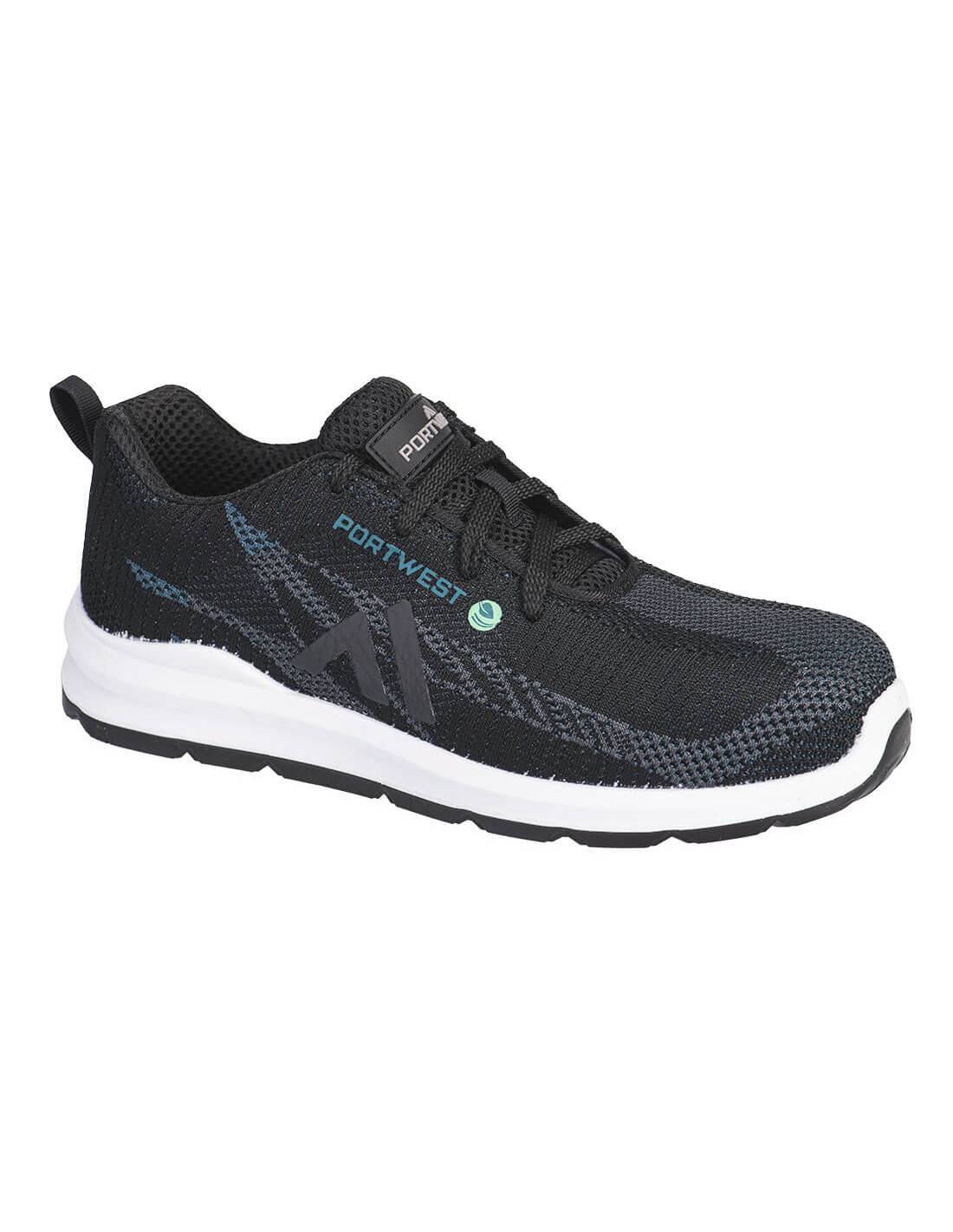 Portwest - Basket Eco Fly Composite S1ps Sr Fo - Taille 42 - Noir/bleu - Portwest