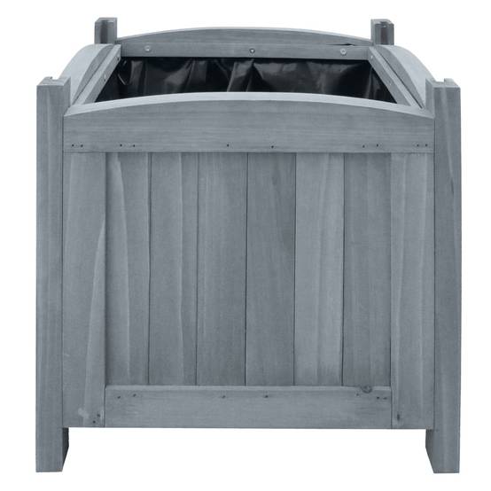 Prolenta Premium - Jardinière bois de pin gris 30 x 30 x 30 cm - Prolenta premium p333.1 - Image 1