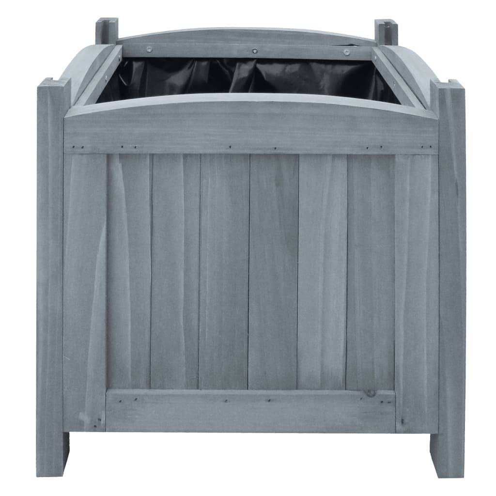Prolenta Premium - Jardinière bois de pin gris  30 x 30 x 30 cm  - Prolenta premium p333.1 - Image 1