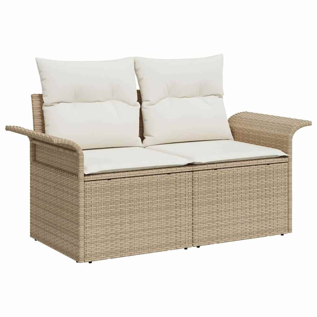 Vidaxl - Ensemble de canapé de jardin 11 pcs Beige Poly rotin vidaXL 3348357 - Image 5