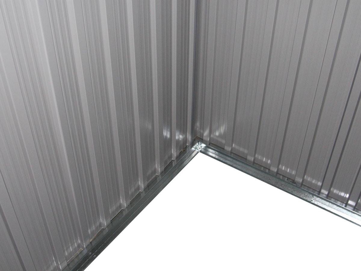 Abri De Jardin Métal Toit Plat "texas" - 6,29 M² - Gris -habitat Et Jardin - Image 3