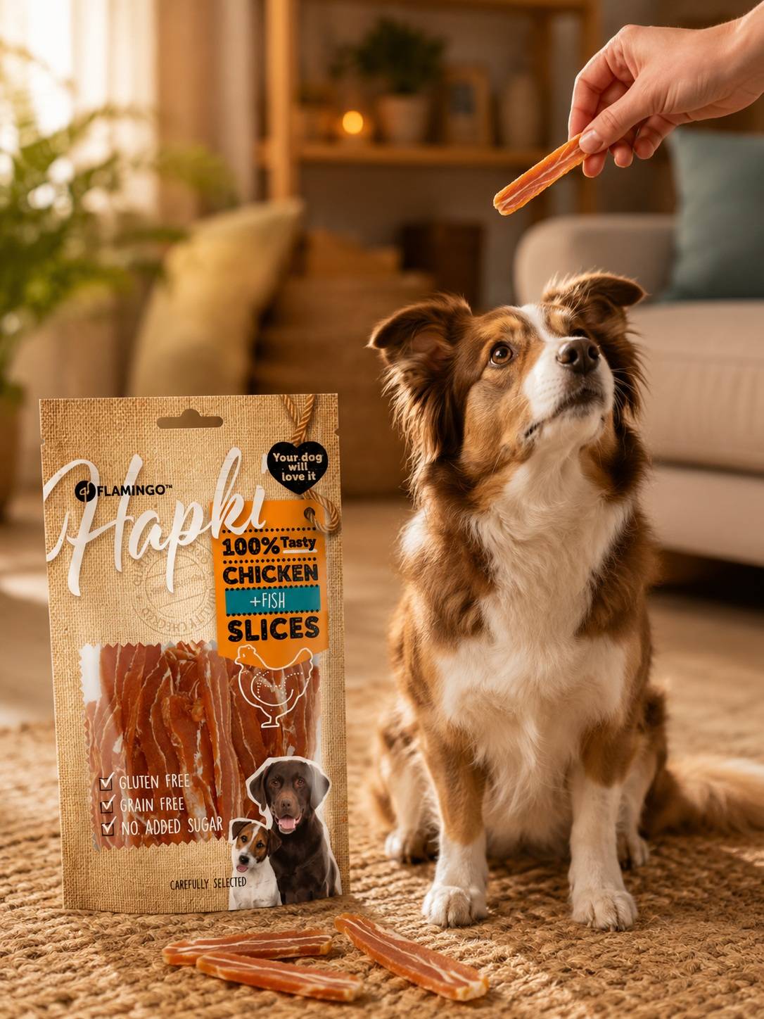 Friandises chien poulet & cabillaud tranches 85g - Image 4