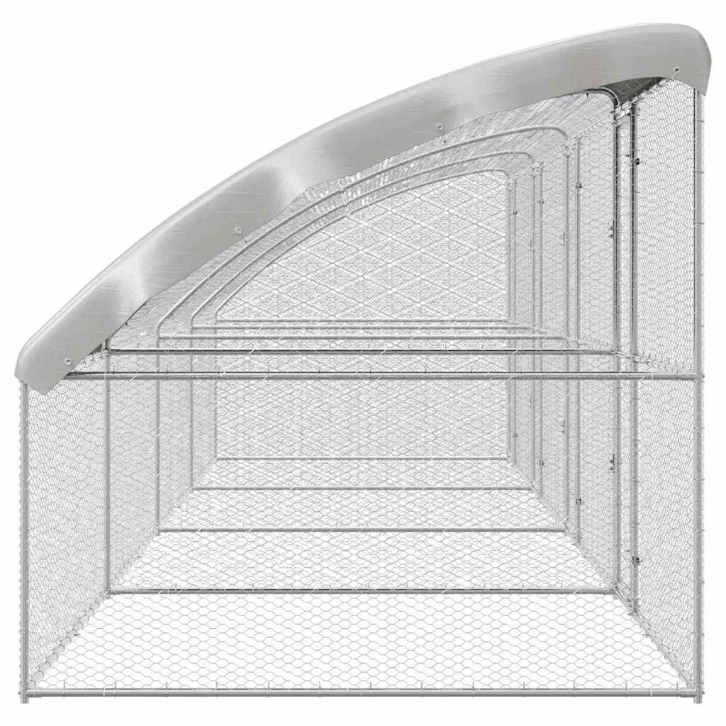 Volière extérieure 8x2m en acier galvanisé parc à poules très grand – ComfortXL Outdoor Living - Image 5