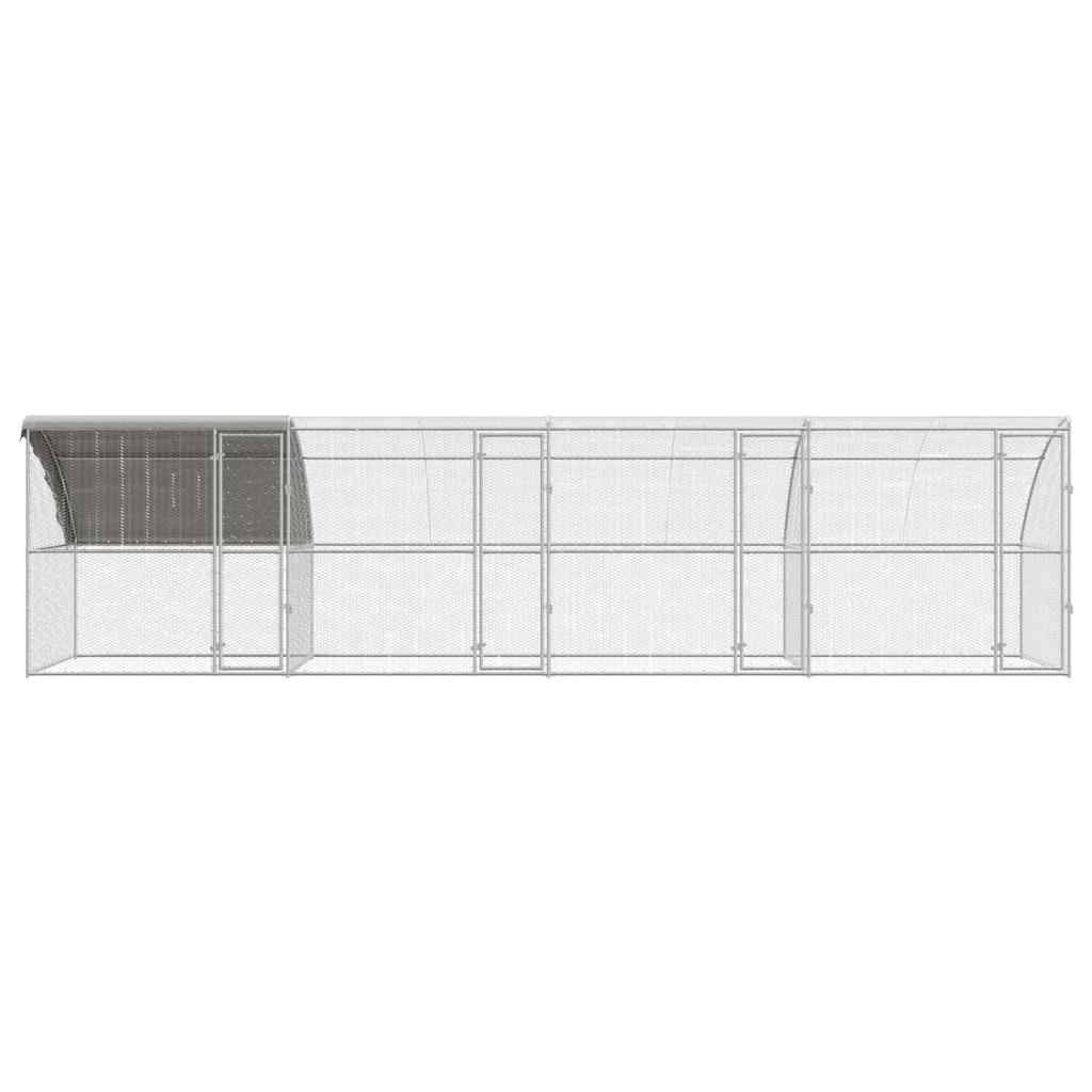 Volière extérieure 8x2m en acier galvanisé parc à poules très grand – ComfortXL Outdoor Living - Image 4