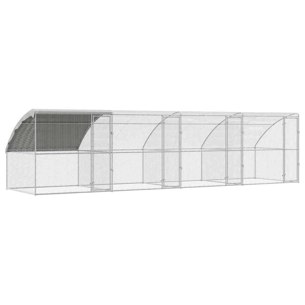 Volière extérieure 8x2m en acier galvanisé parc à poules très grand – ComfortXL Outdoor Living - Image 2
