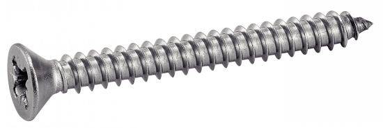 Vis à tôle tête fraisée pozidrive inox A2 DIN 7982 5,5X25 boîte de 200 - ACTON - 624085,5X25 - Image 1