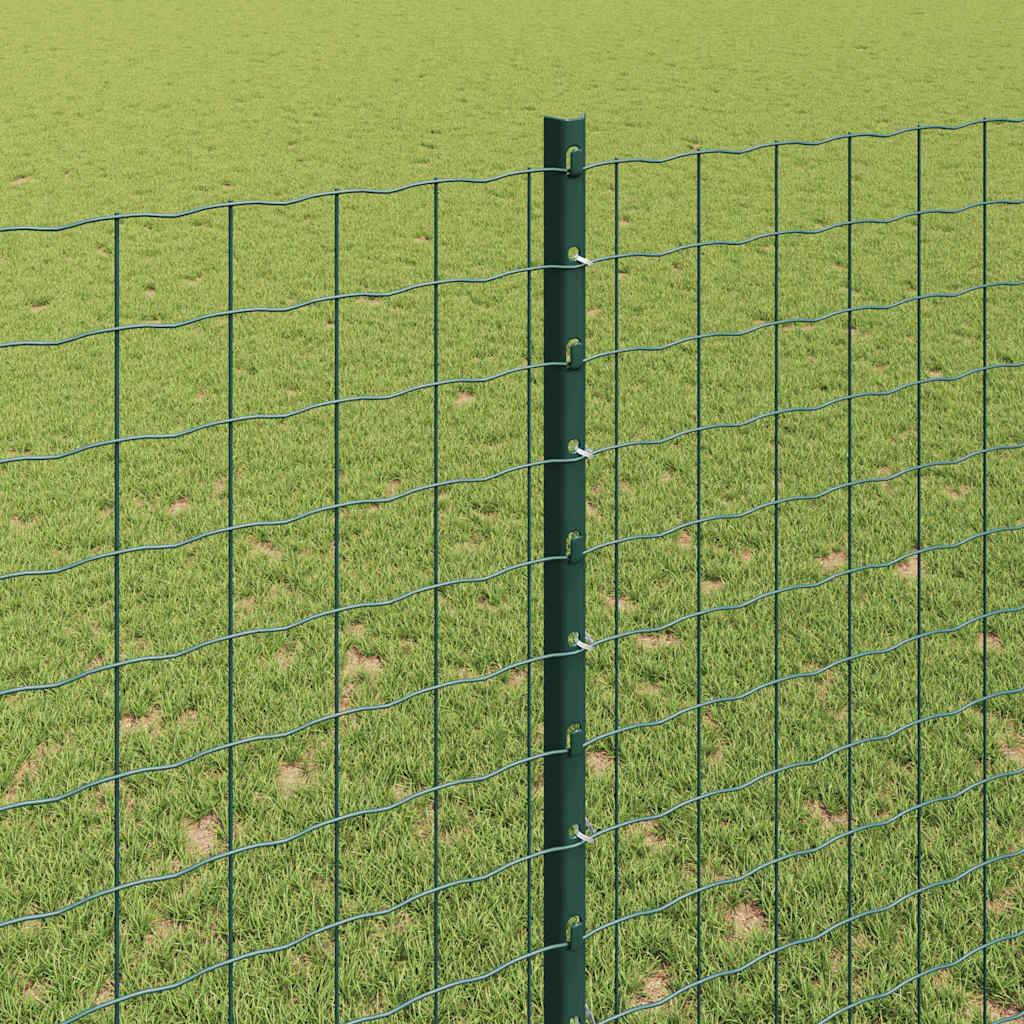 Poteau de clôture acier vert 160 cm x 8,5 cm x 1,8 cm, Poids :13.66kg - PANGIVO - Image 4
