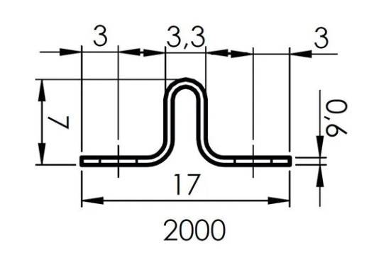 Rail à clouer ou à visser 2000x15x7mm pièce - MONIN - 123310 - Image 2