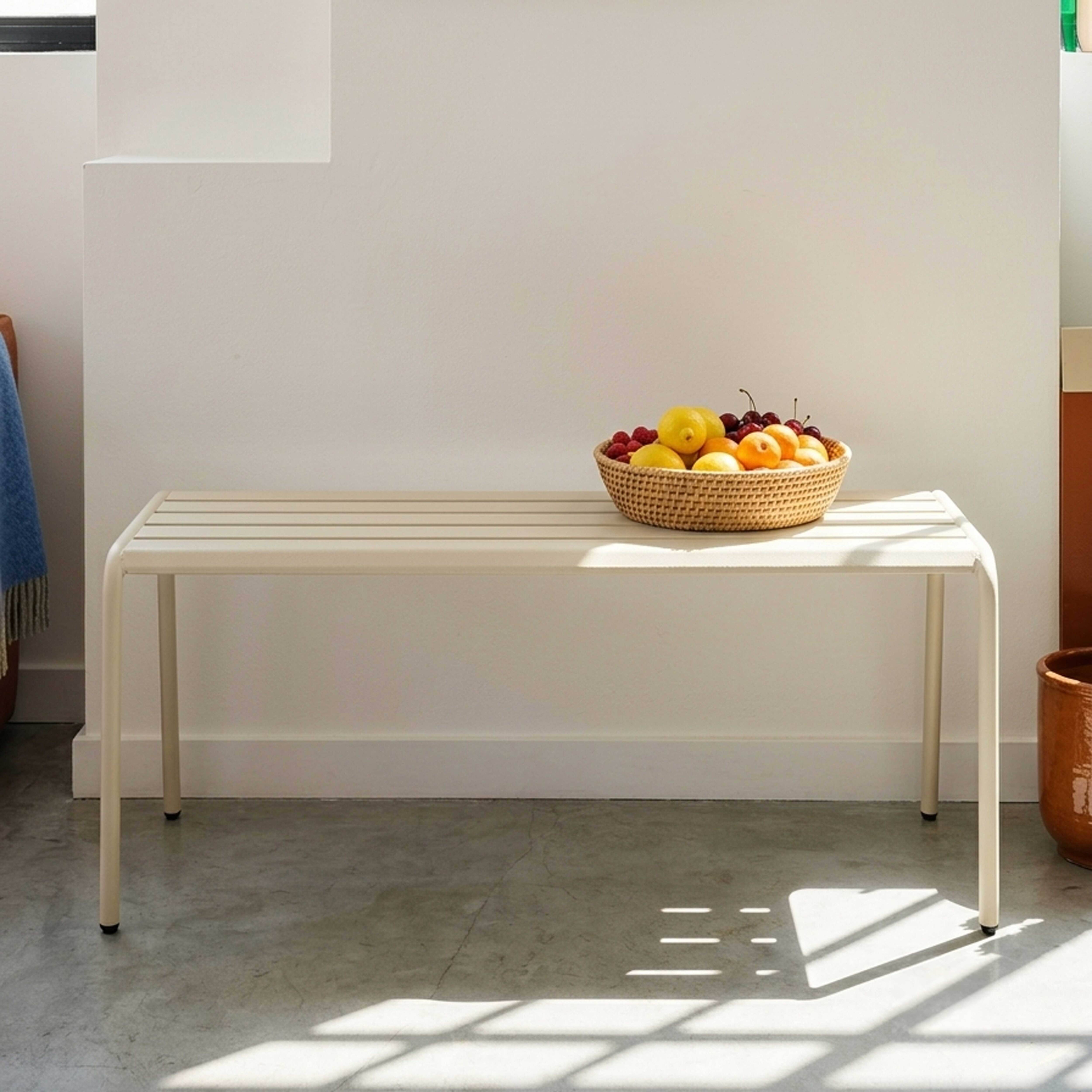 Oviala - Banc d'intérieur en métal ivoire Palavas - Oviala - Image 3