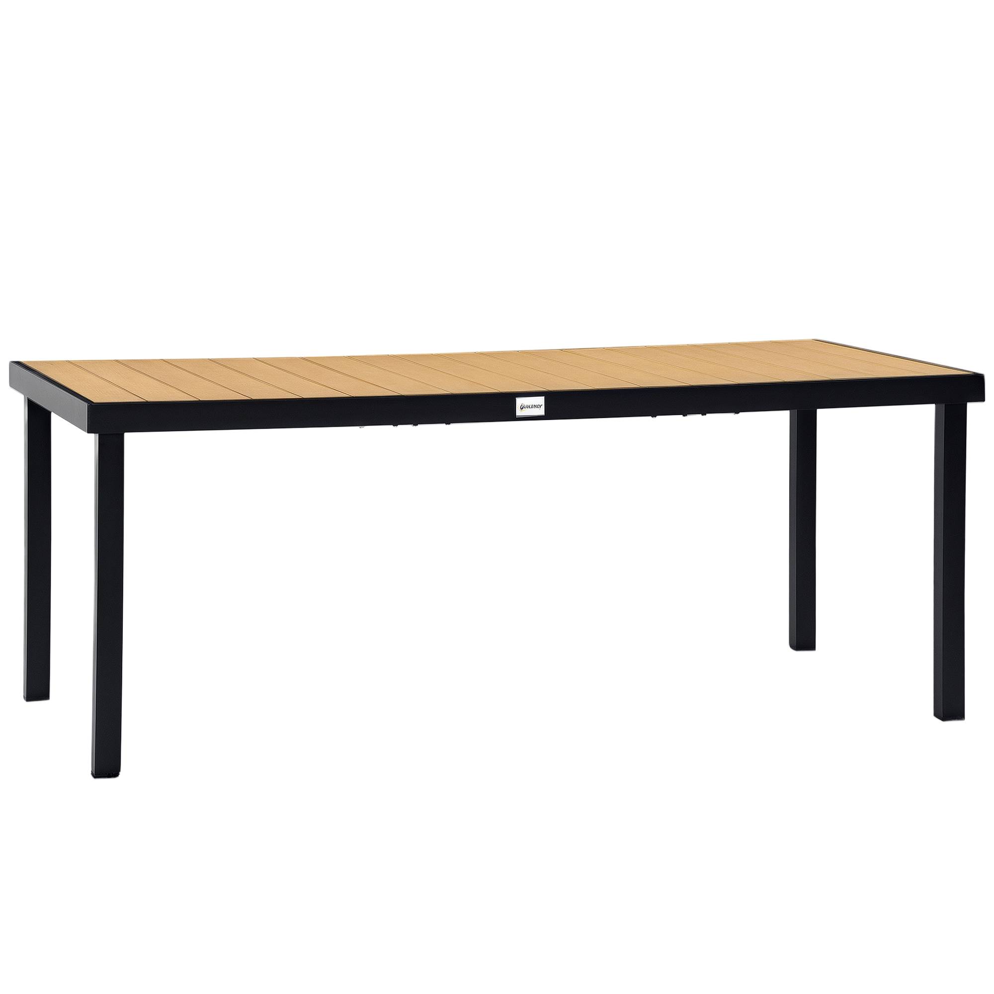 Table de repas extérieure aluminiums gris 190 x 90 x 74 cm - PANGIVO - Image 1