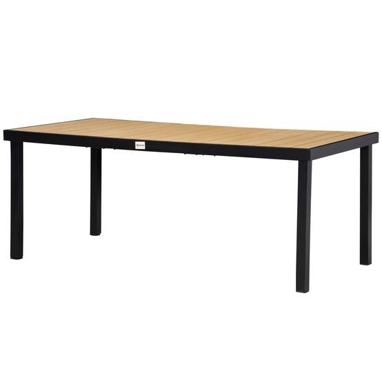 Table de repas extérieure aluminiums gris 190 x 90 x 74 cm - PANGIVO - Image 2