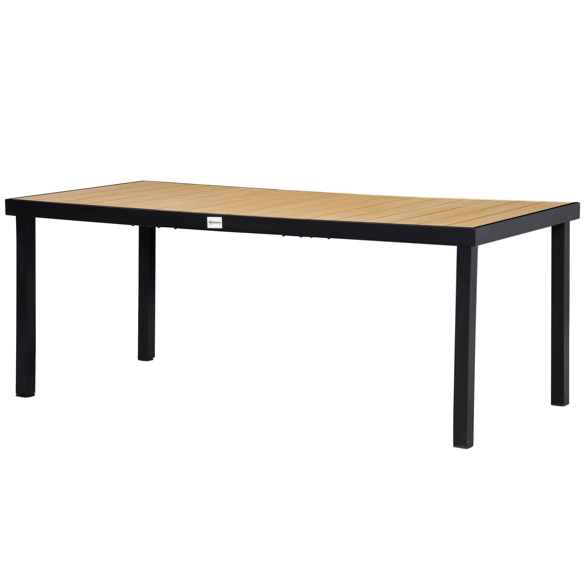 Table de repas extérieure aluminiums gris 190 x 90 x 74 cm - PANGIVO - Image 2
