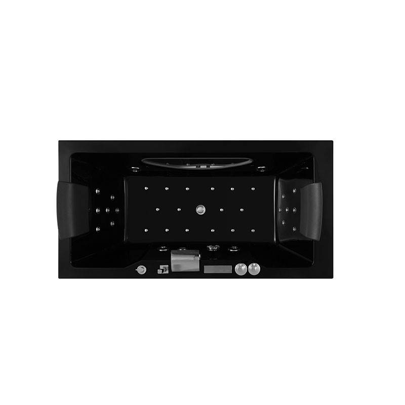 Baignoire balneo RIVIERA BLACK 1 place ARCHIPEL® 180x90 - Image 8