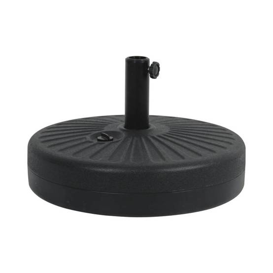 Pied de parasol circulaire en plastique résistant noir SUN - Image 2