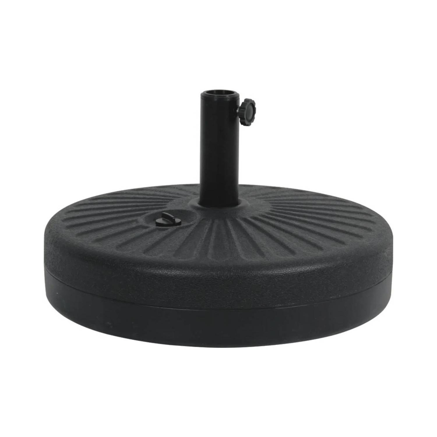 Pied de parasol circulaire en plastique résistant noir SUN - Image 2