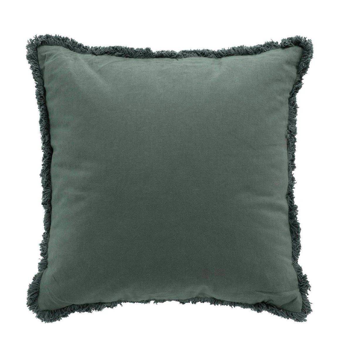 Coussin Déco à Franges "Eve" 45x45cm Verveine