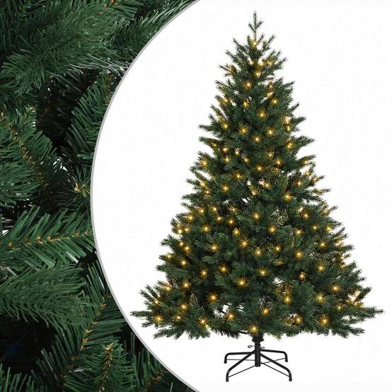 Vidaxl - Sapin de Noël Artificiel à Branches Articulées 180 cm 300 LED vidaXL 3466234 - Image 2