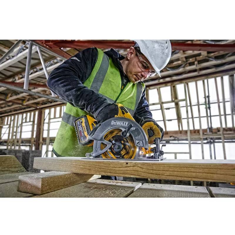 Scie circulaire 2.0 XR FLEXVOLT 54V Brushless - 190mm - DEWALT - avec 2 batteries 54V 2.0Ah - chargeur - TSTAK - DCS578T2-QW - Image 6