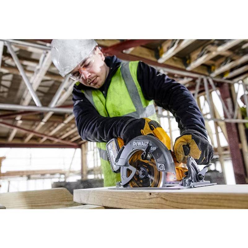 Scie circulaire 2.0 XR FLEXVOLT 54V Brushless - 190mm - DEWALT - avec 2 batteries 54V 2.0Ah - chargeur - TSTAK - DCS578T2-QW - Image 5