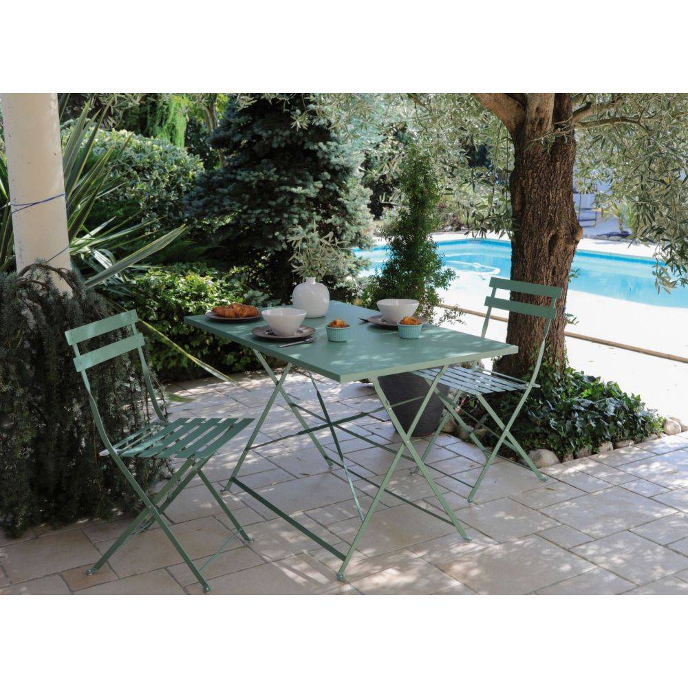 Alize - Chaises pliantes en acier Cuba (Lot de 2) - Image 2