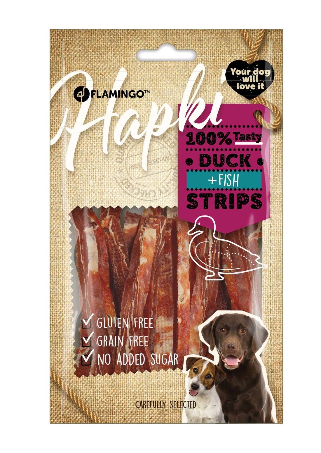 Friandises chien canard & cabillaud lanières 85g - Image 2