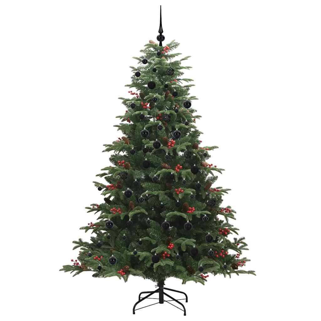 Sapin de Noël | Arbre de Noël artificiel Vert 210 cm PVC, métal et plastique Maison Chic - Image 4