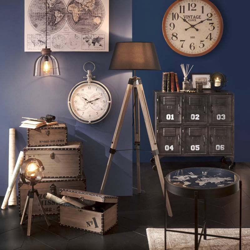 Lampadaire trépied Runo noir Atmosphera H 145 cm - Image 2